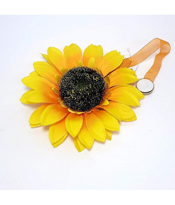 Set de 2 imanes flores de girasol Firma de flores de diseño de tiendas de campaña Adornos