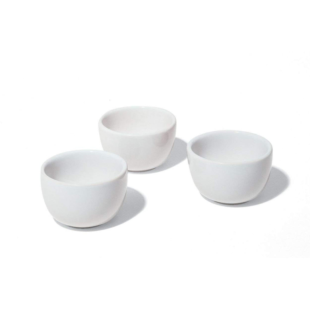 Set de 3 piezas antipastiero cuencos de tazón de diámetro redondo 8.5 cm de porcelana blanca