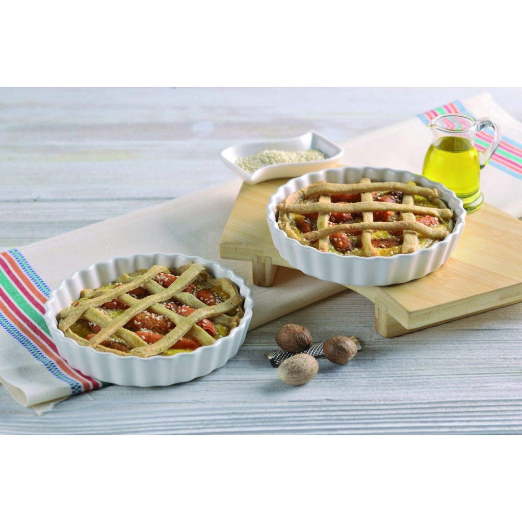 Set de 3 piezas para hornear tazón de tazón de tazones redondos para tartas dulces Diámetro 12 cm