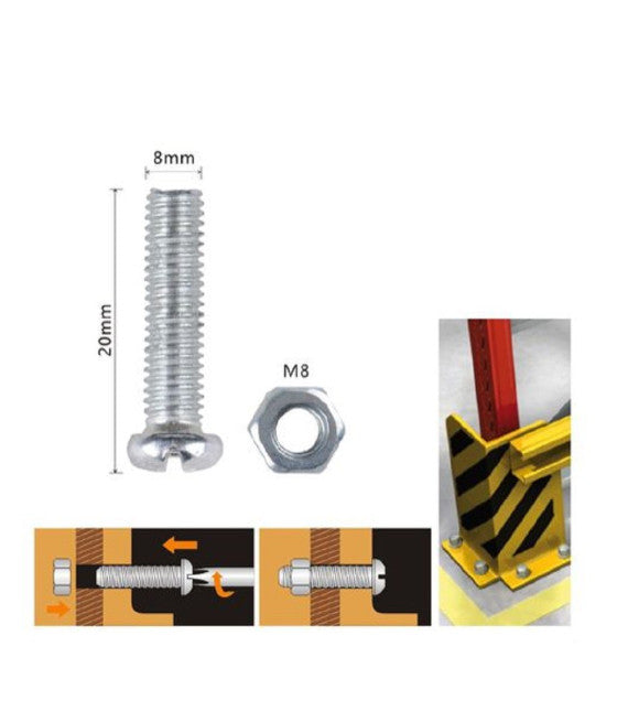 Paquete de lavadoras de acero elástico de 62 gramos de diámetro 8 milímetros