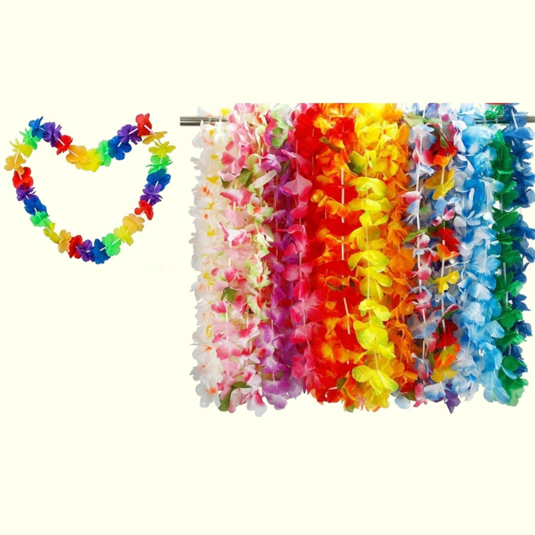 Set de guirnaldas de flores hawaii 6pezi collar de flores hula fiesta casual