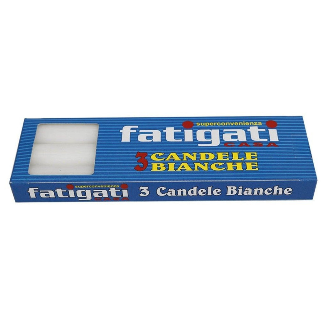 Set Velas de 3 estrellas Velas votivas en blanco Cera larga 18x2cm decoraciones