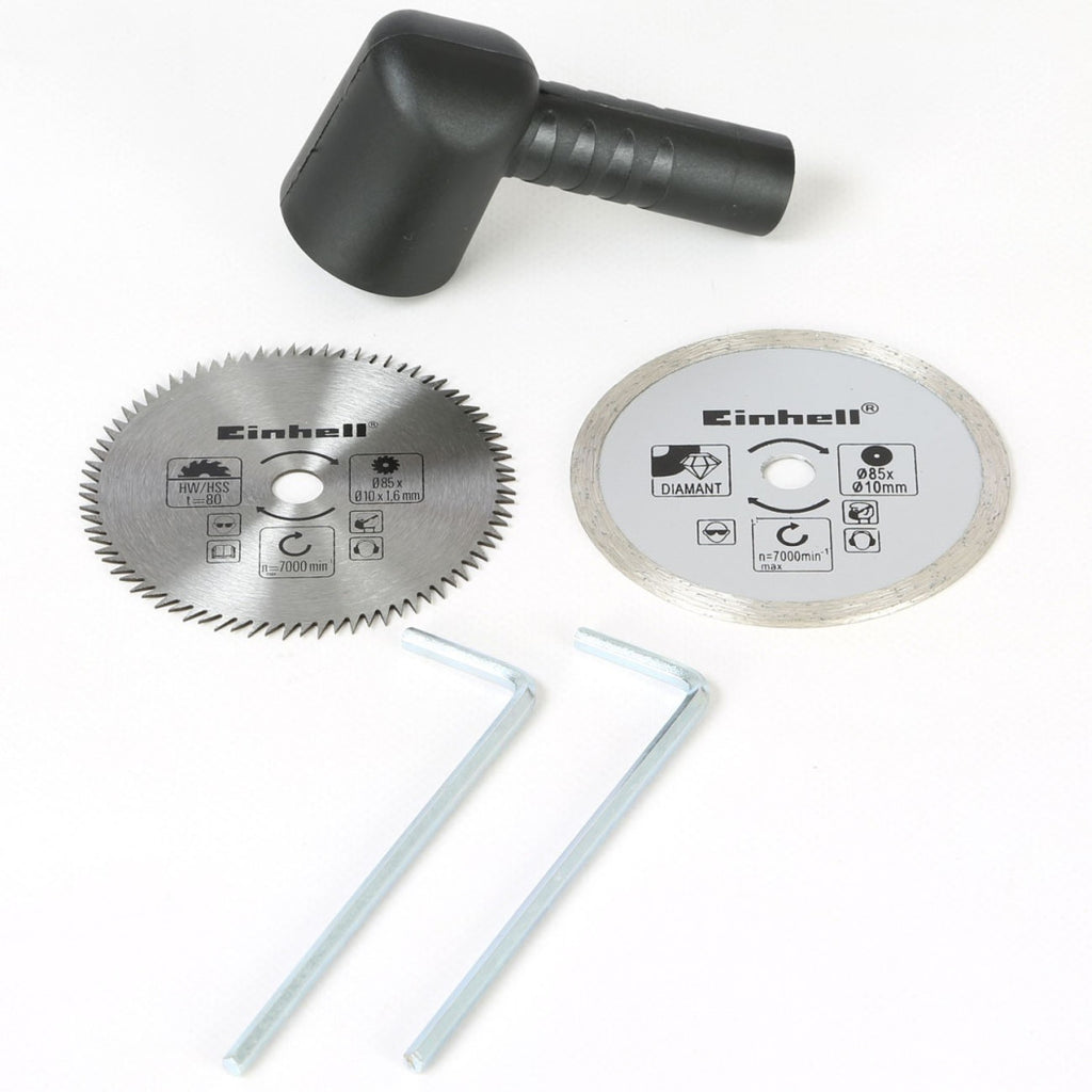 Sierra circular Einhell TC-CS 860 Cuchillas 85 mm Motor 450 W Maletín incluido