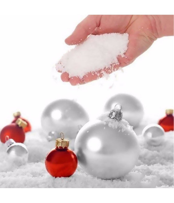 Sobre de nieve artificial de 150GR para decoraciones y decoraciones de navidad de árboles