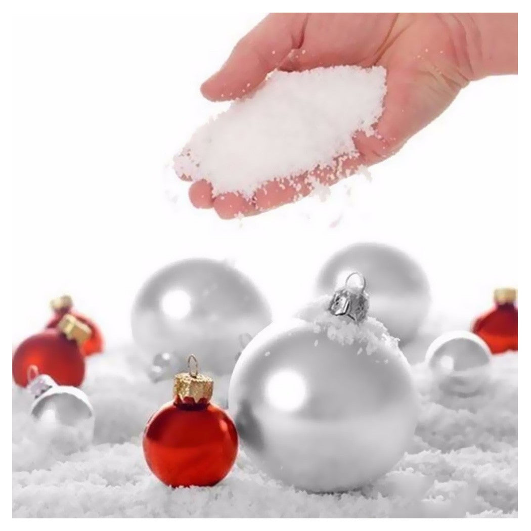 Sobre de nieve artificial de 150GR para decoraciones y decoraciones de navidad de árboles