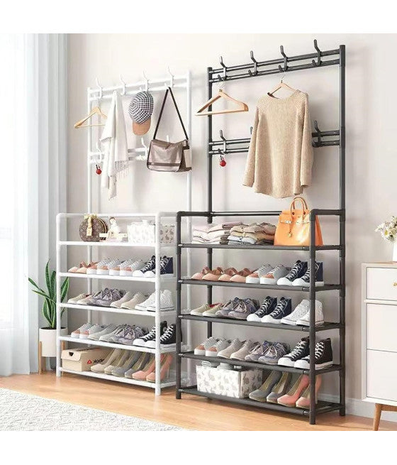 Barra 5 ganchos 2.0kg zig zag pegatinas Perchas de plástico Perchas Perchas Children Cocina