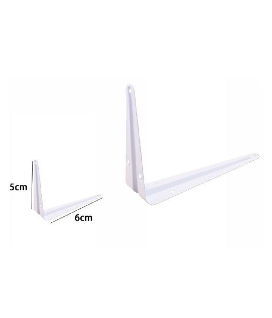 Soporte de soporte soporte soporte estante de metal 25x30cm blanco