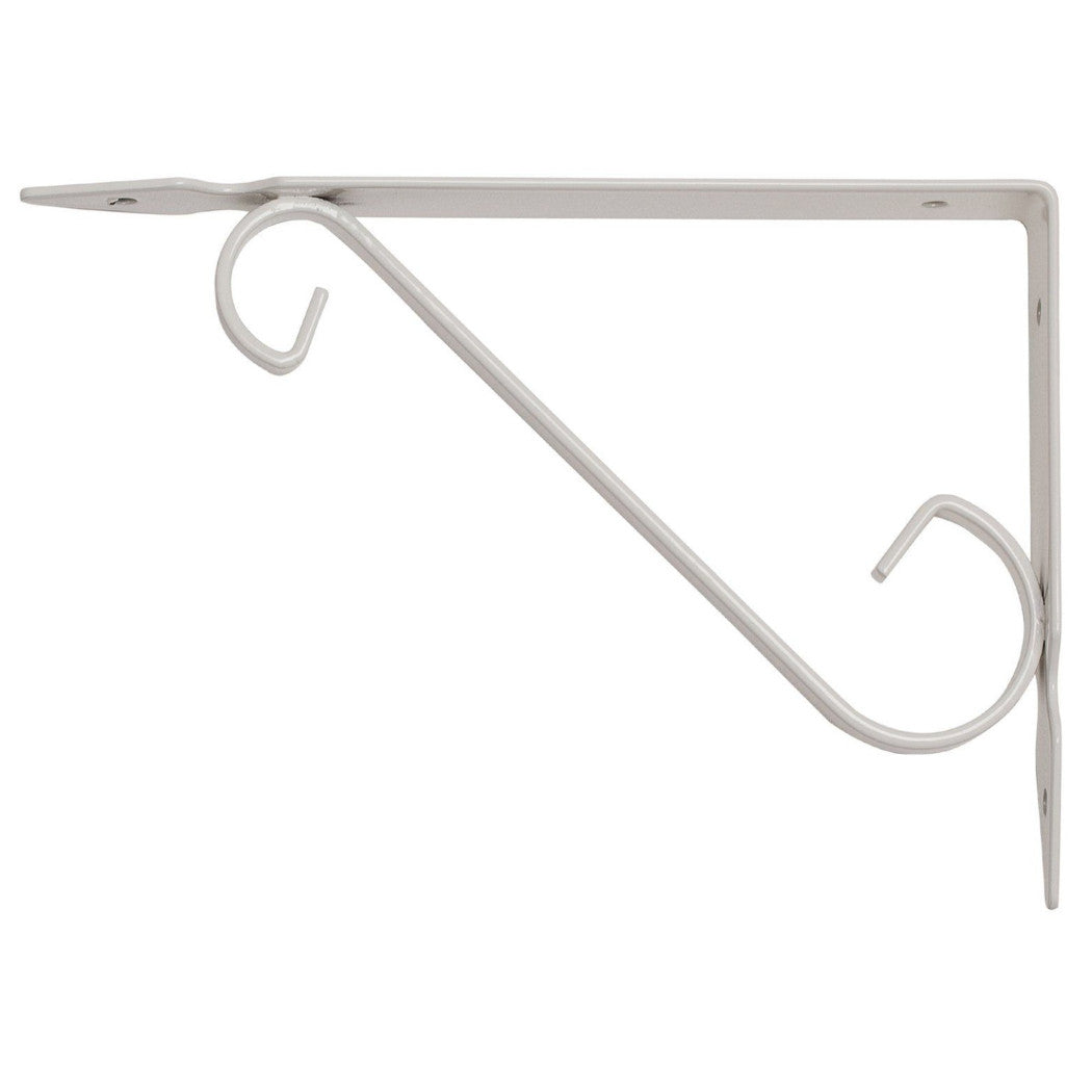 Soporte de soporte Soportes Soporte Estante de hierro forjado 19x24cm Blanco