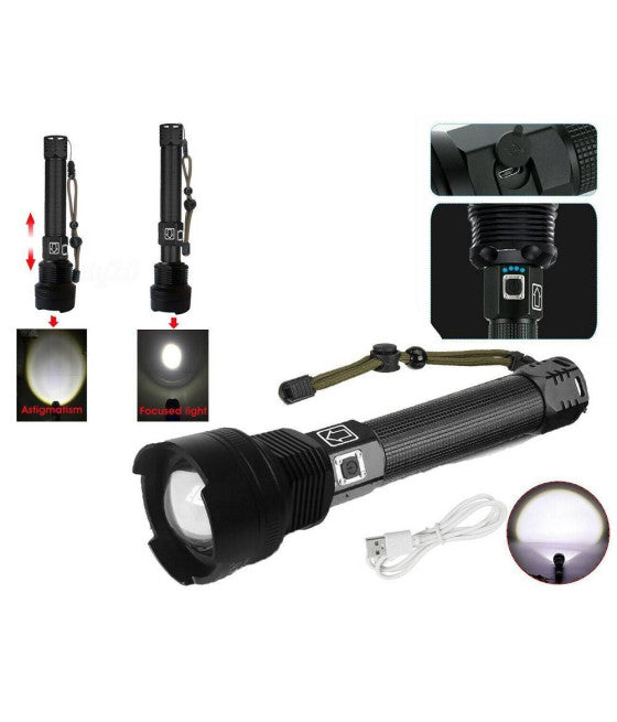Lámpara antorcha lanzamiento trabajo recargable recargable 16led smd zl-879