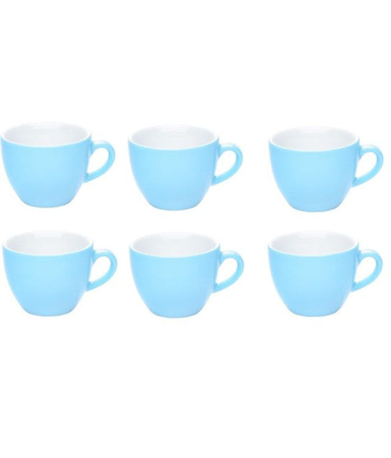Tazas de café Tazas de café Conjunto Servicio 6 Cerámica de color azul Cerámica 6x5cm Idea