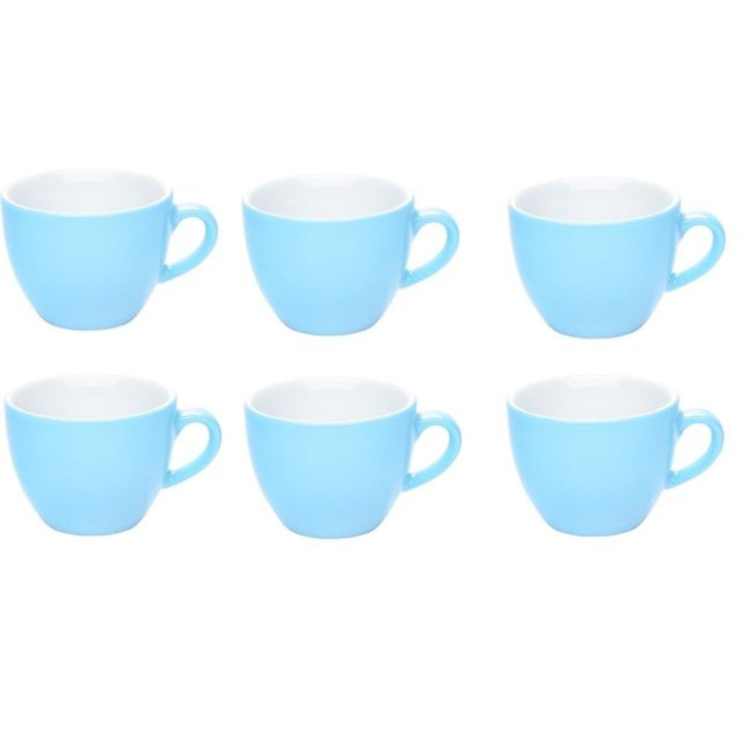 Tazas de café Tazas de café Conjunto Servicio 6 Cerámica de color azul Cerámica 6x5cm Idea