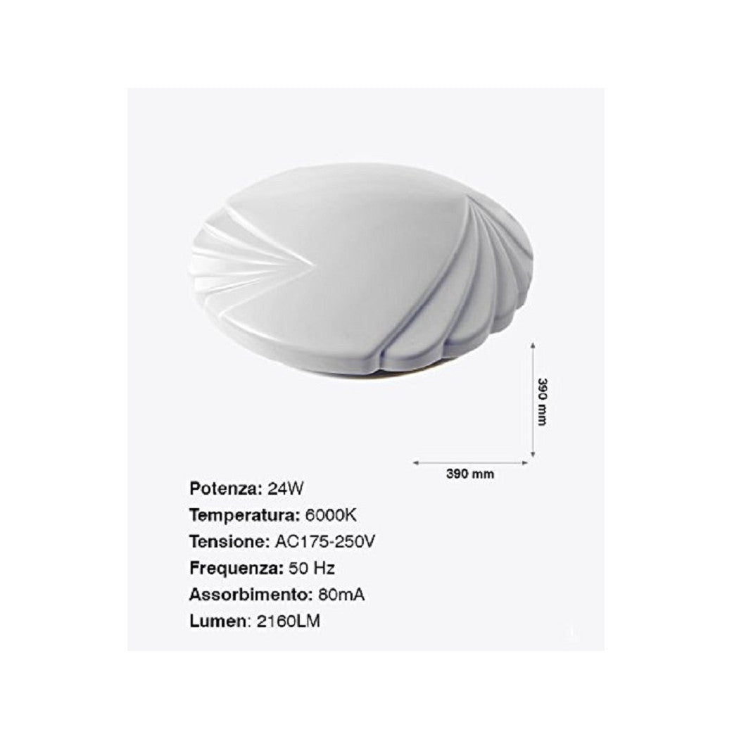 Techo Techo LED LED Spotlight 24W Panel de ventilador redondo 2160lm 39cm Diseño moderno