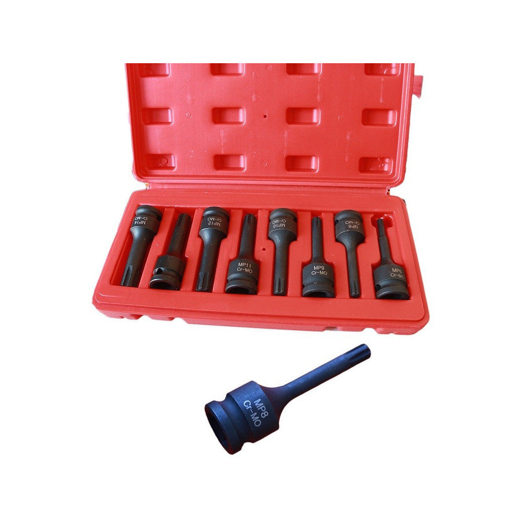 Teclas de compás de impacto establecido 1/2 MP Connection 8 PCS para destornillador neumático