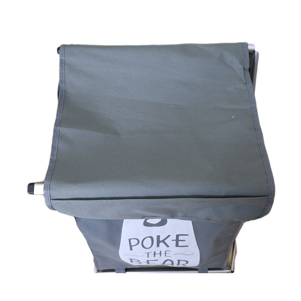 Tela Canasta Canasta Cuarto de baño Puerta plegable de lavandería 65 x 39 x 31 Cm