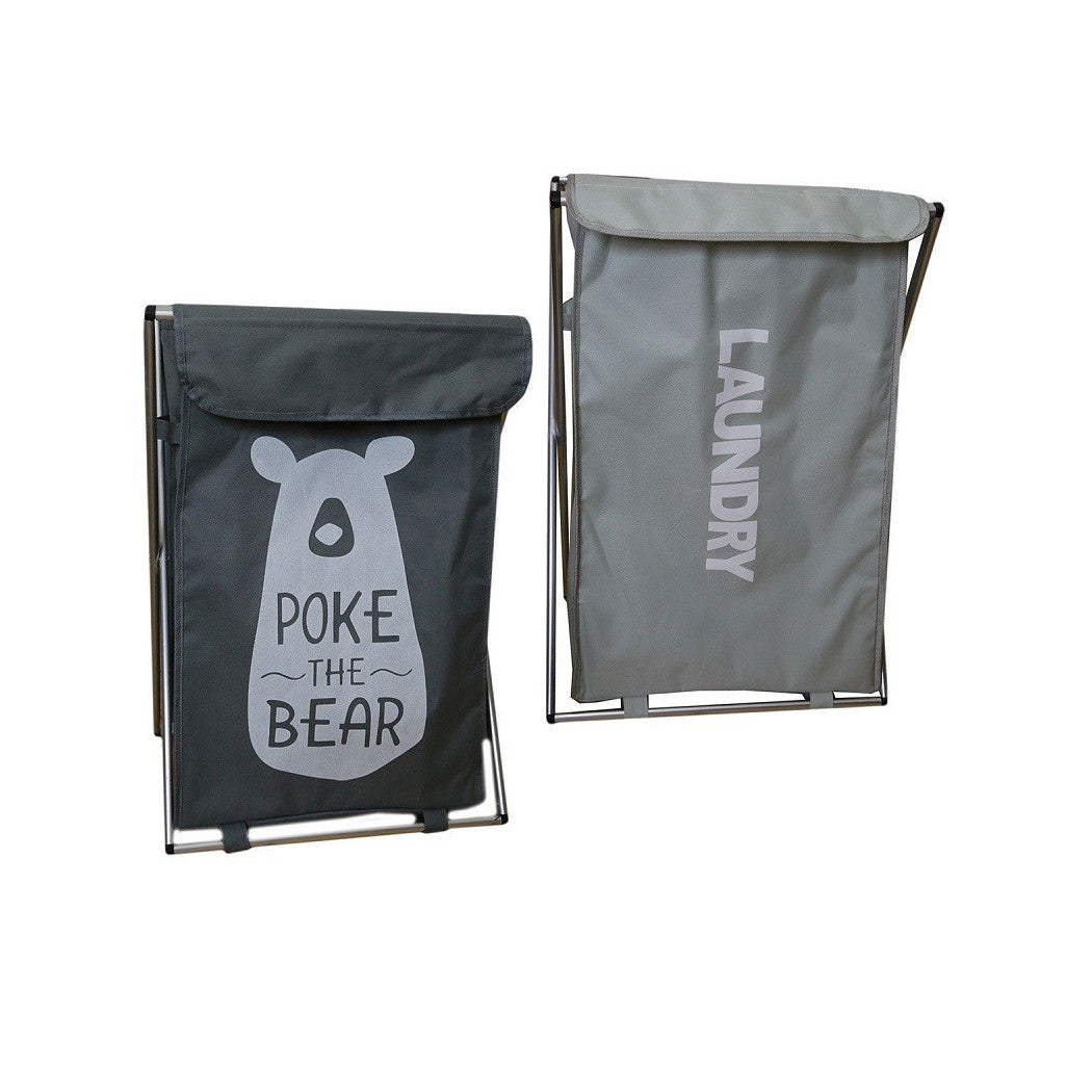 Tela Canasta Canasta Cuarto de baño Puerta plegable de lavandería 65 x 39 x 31 Cm