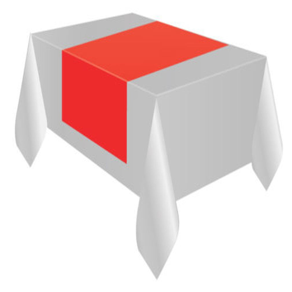 Tira de corredor para mesa de mesa Mantel rojo en TNT CM 40x400 fiestas y fiesta