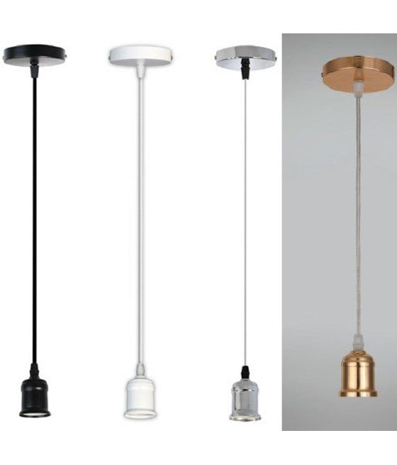 Adaptador de prolongación flexible 20 cm Bulb E27 A E14 Reductor Soporte de lámpara