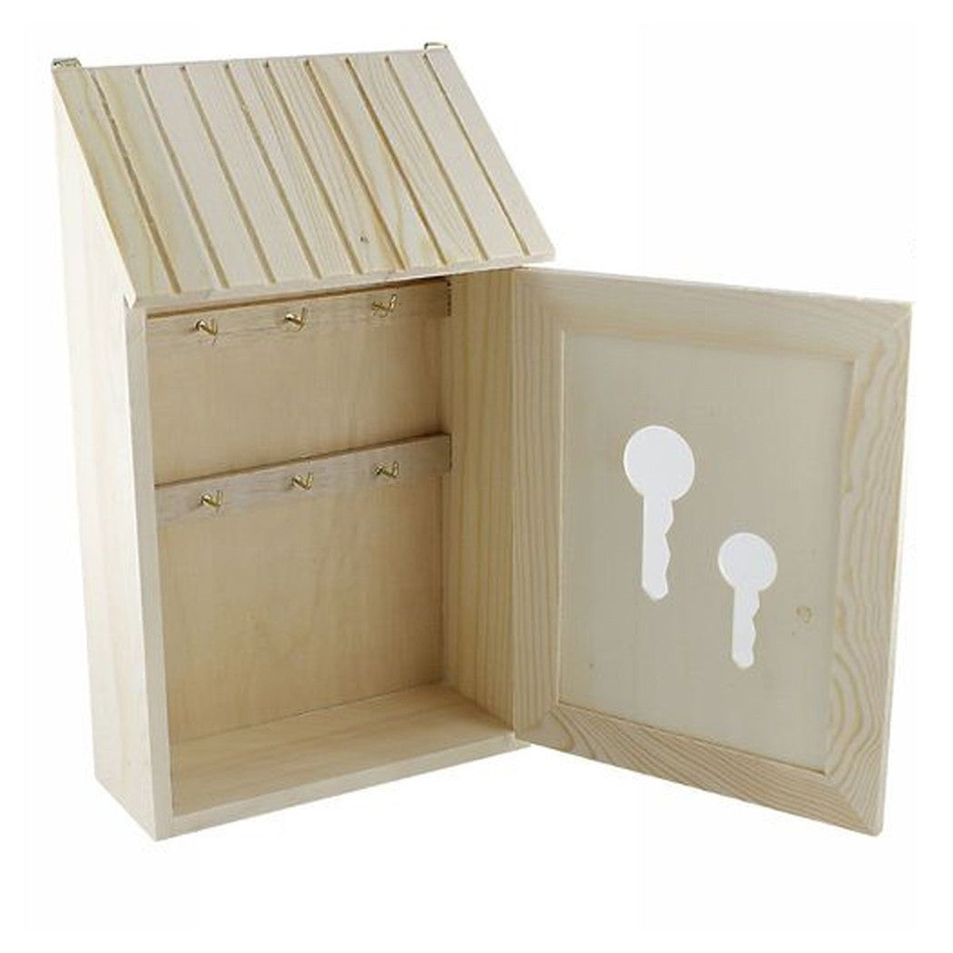 Toporte de caja de pares Llavero de madera de madera Appendichiavi Caja de llaves decoupage