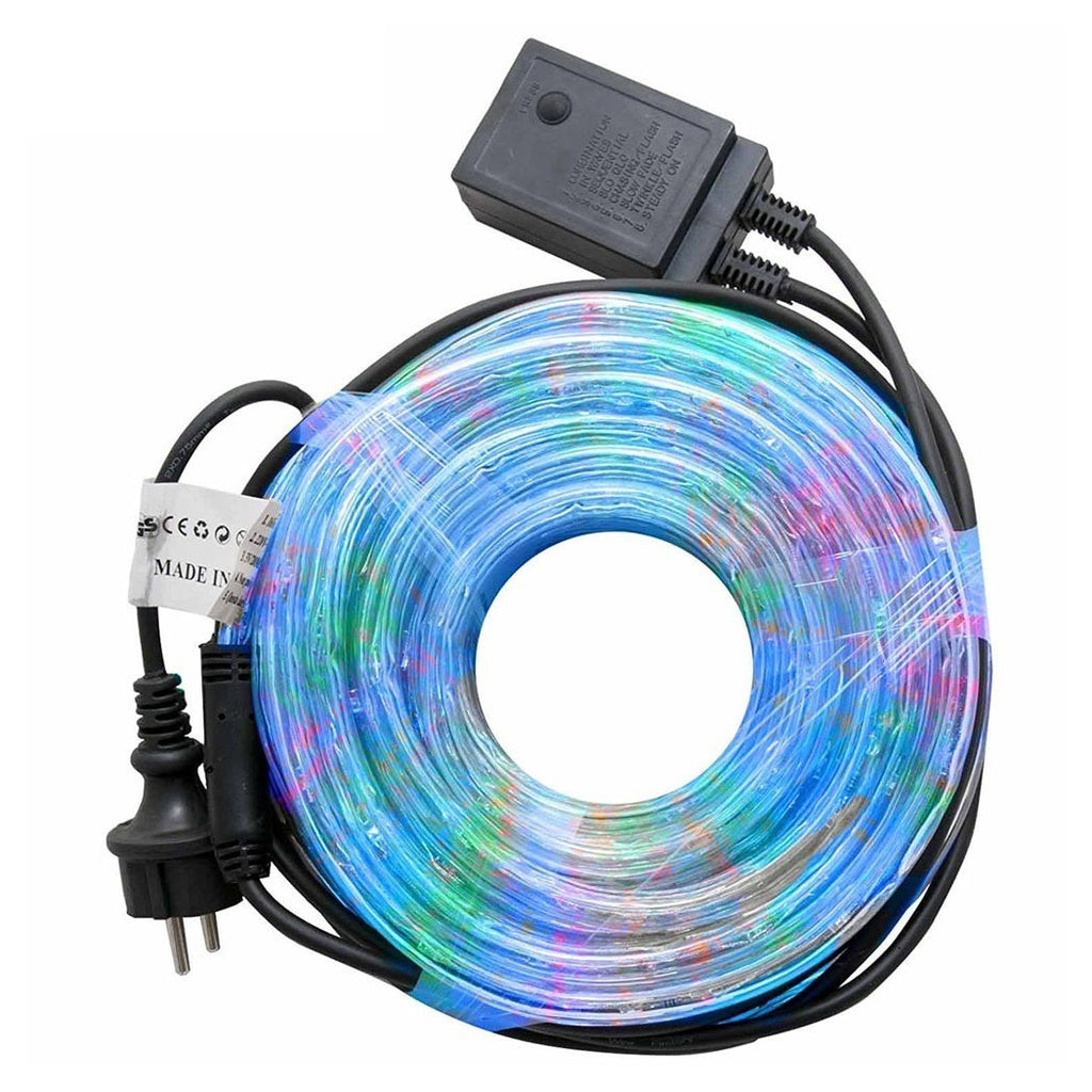 TUBO LUMINOSO NATALIO 15MT LED MULTICOLOR CONTROLER 8 FUNCIONES PARA EXTERNAL