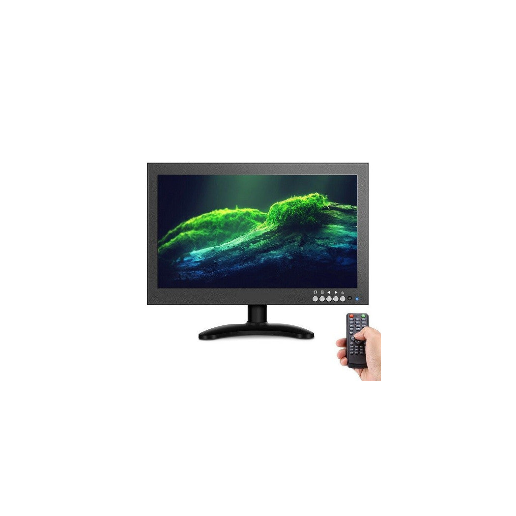 TV TELEVISORE MONITOR LCD 12' POLLICI TFT VIDEOSORVEGLIANZA VGA BNC HDMI RCA