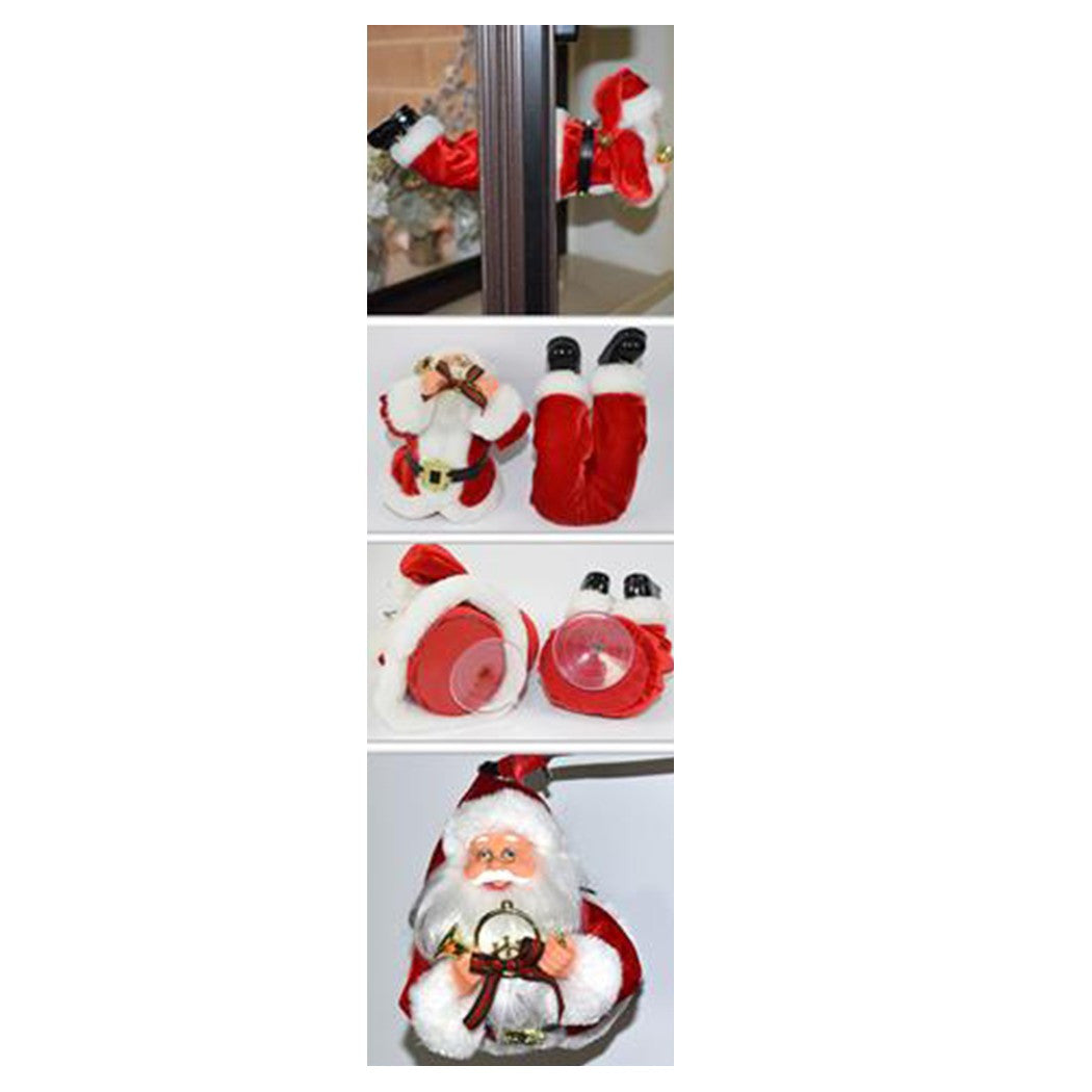 Ventana de vuelo de Papá Noel con ventosas decoraciones de navidad 35 cm