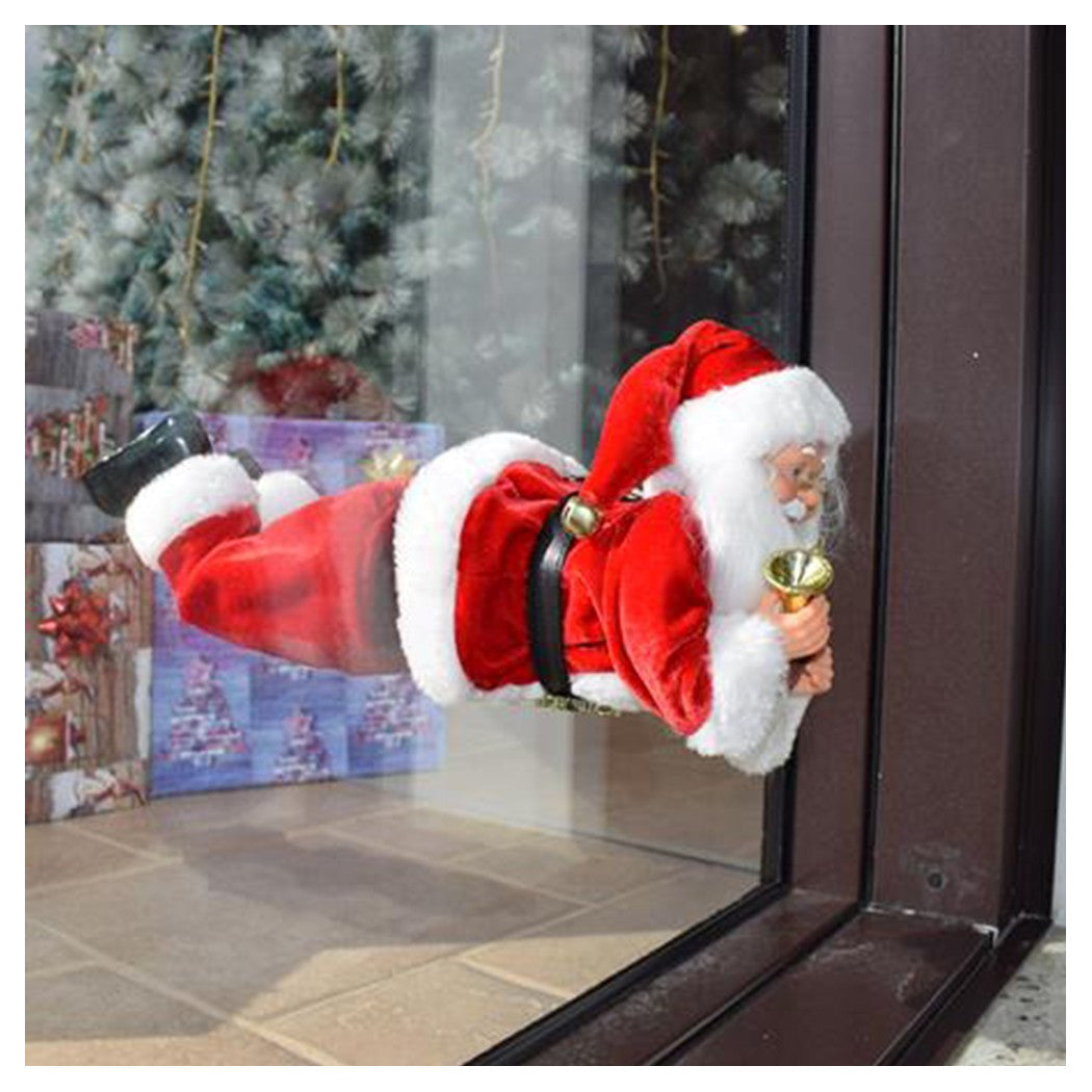 Ventana de vuelo de Papá Noel con ventosas decoraciones de navidad 35 cm