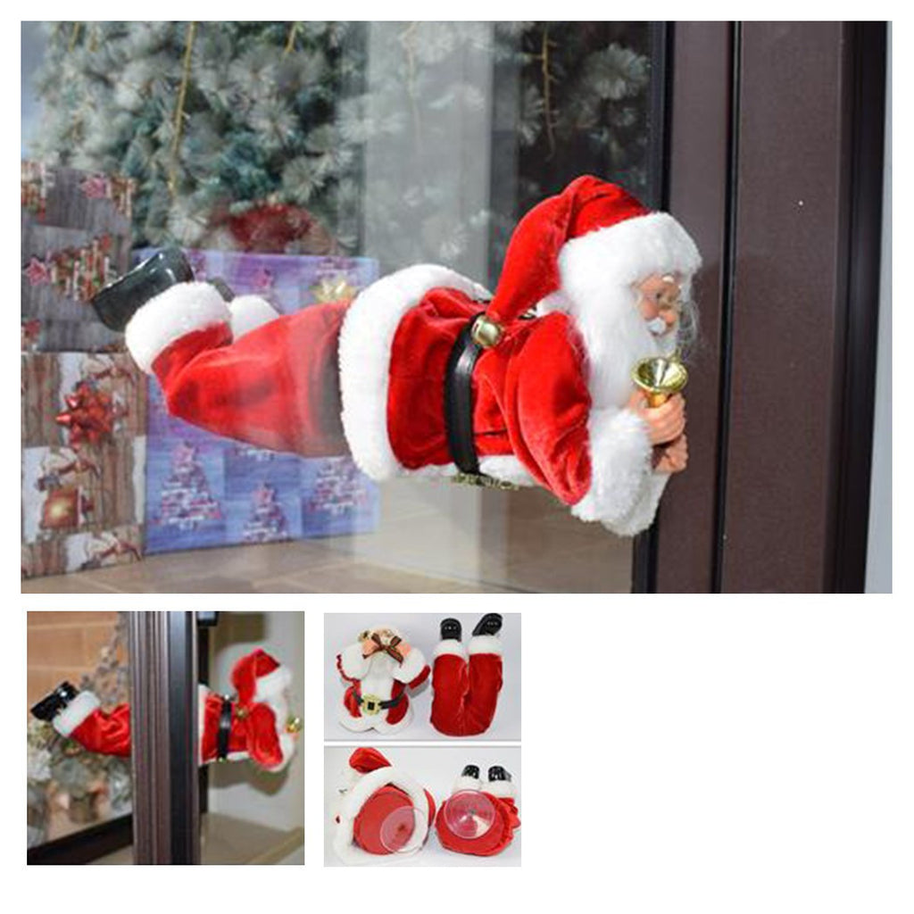 Ventana de vuelo de Papá Noel con ventosas decoraciones de navidad 35 cm