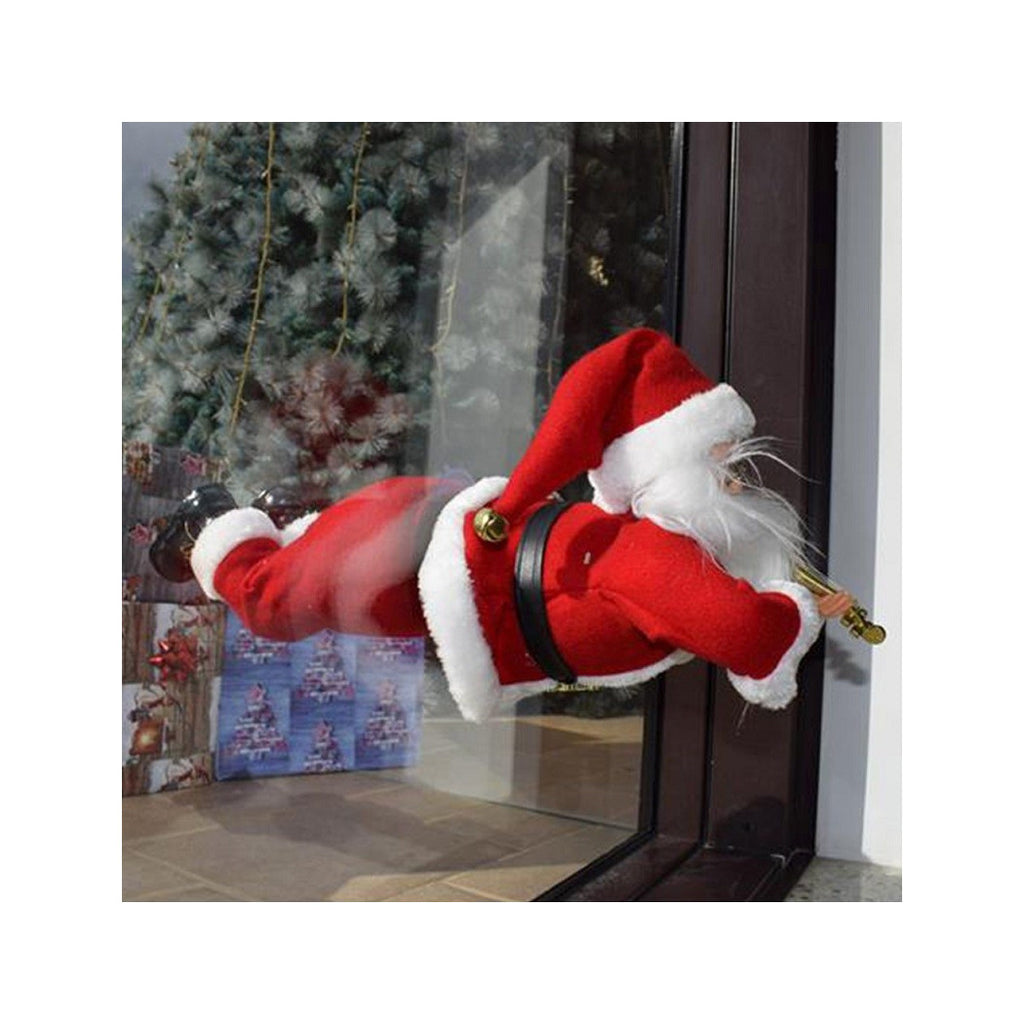 Ventana de vuelo de Santa Claus con ventosas decoraciones navideñas 50 cm