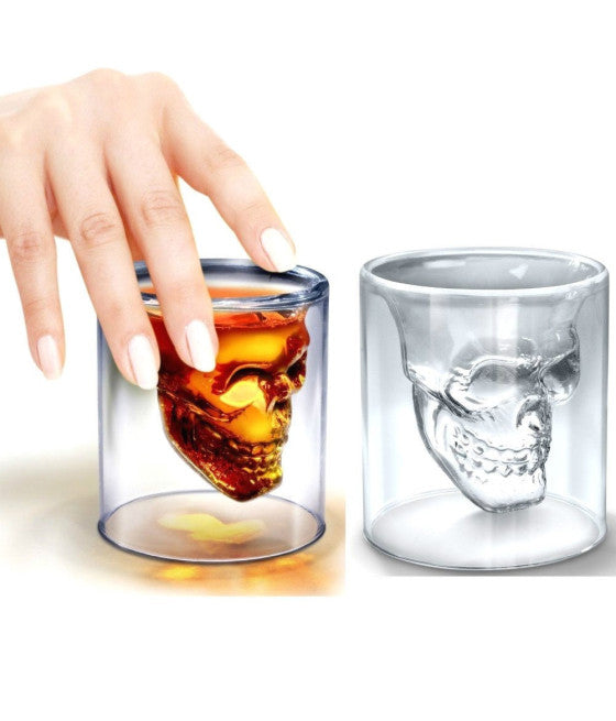 Establecer 2 gafas Copa de café irlandesa de la leche de capuchino 'en la manija de la barra de cristal