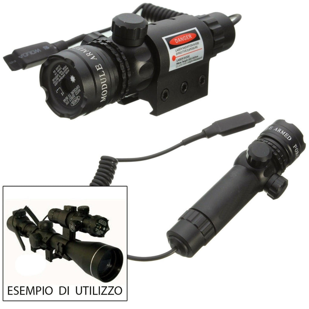 Visor óptico Velocidad de manchas Puntero láser de precisión para el rifle de SoftAir